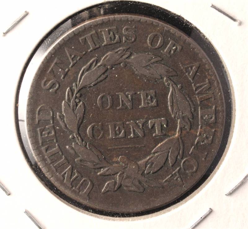 lot 18 image: 1830 US CORONET HEAD LARGE CENT VF