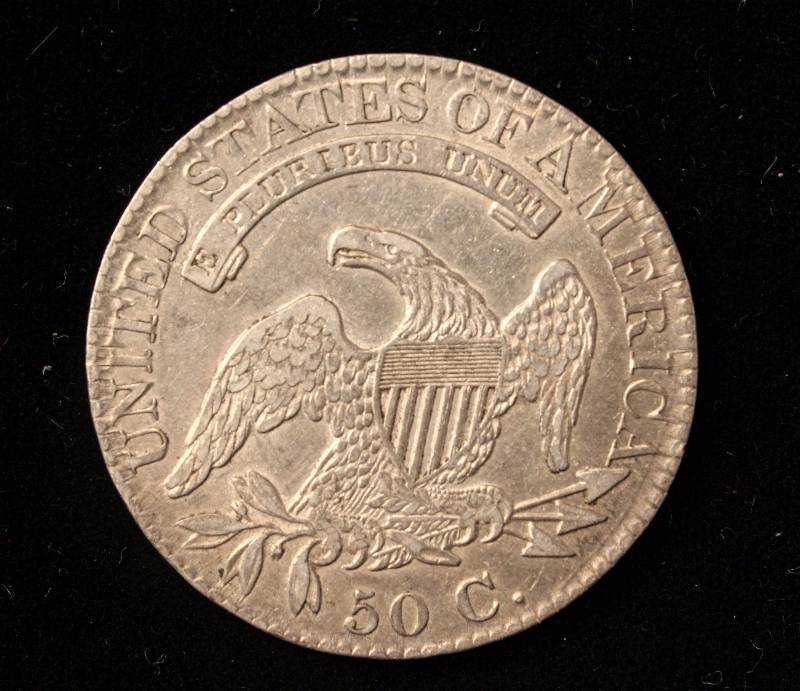 lot 39 image: 1826 US CAPPED BUST SILVER HALF DOLLAR XF