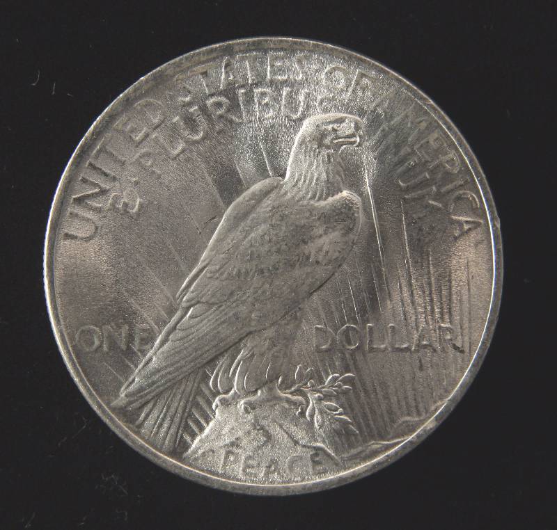 lot 50 image: 1922 PEACE SILVER DOLLAR BU UNC