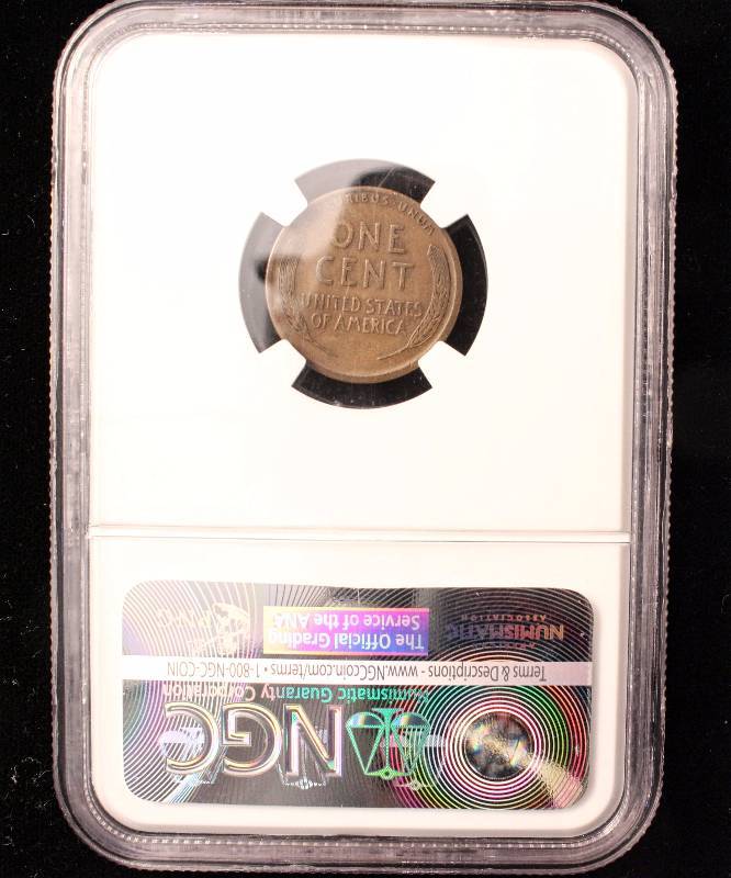 lot 57 image: 1914-S WHEAT CENT VF25 NGC