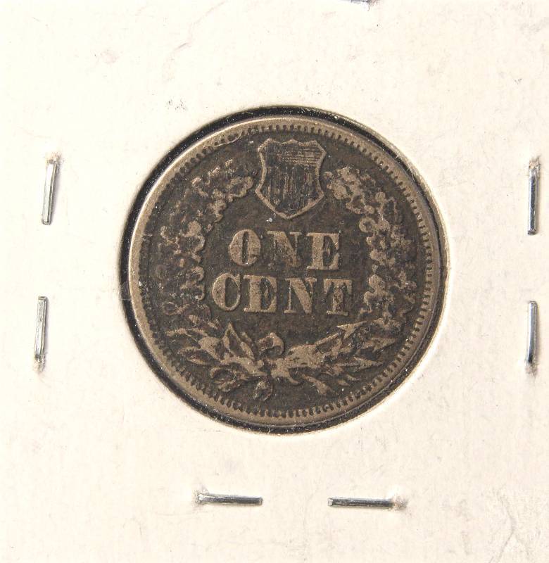 lot 64 image: 1863 INDIAN HEAD CENT COPPER NICKEL FINE DETAILS