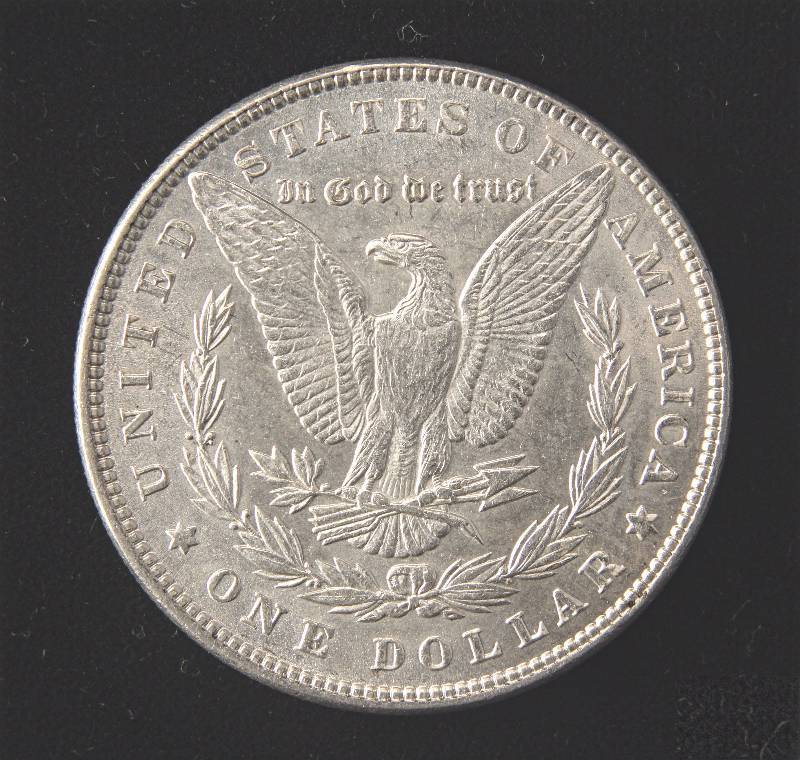 lot 16 image: 1887 MORGAN SILVER DOLLAR SHARP BU UNC