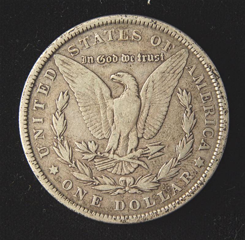 lot 88 image: 1890 MORGAN SILVER DOLLAR VF