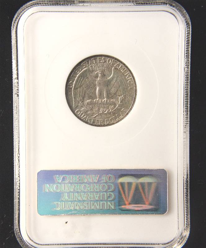lot 109 image: 1939-D WASHINGTON SILVER QUARTER MS65 NGC