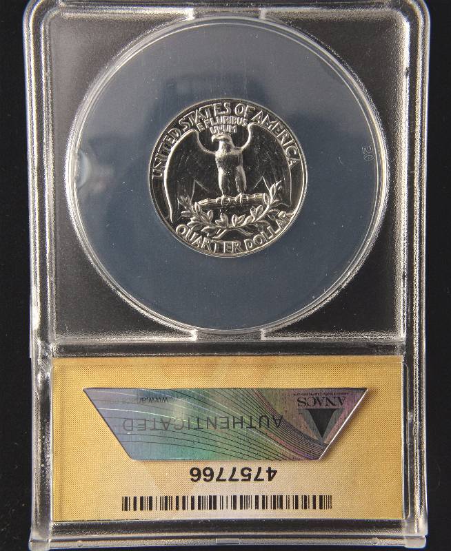 lot 119 image: 1959 PROOF FRANKLIN SILVER HALF DOLLAR PF66 ANACS