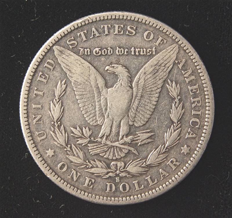 lot 147 image: 1886-S MORGAN SILVER DOLLAR VF