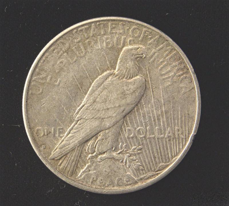 lot 160 image: 1934-D PEACE SILVER DOLLAR XF