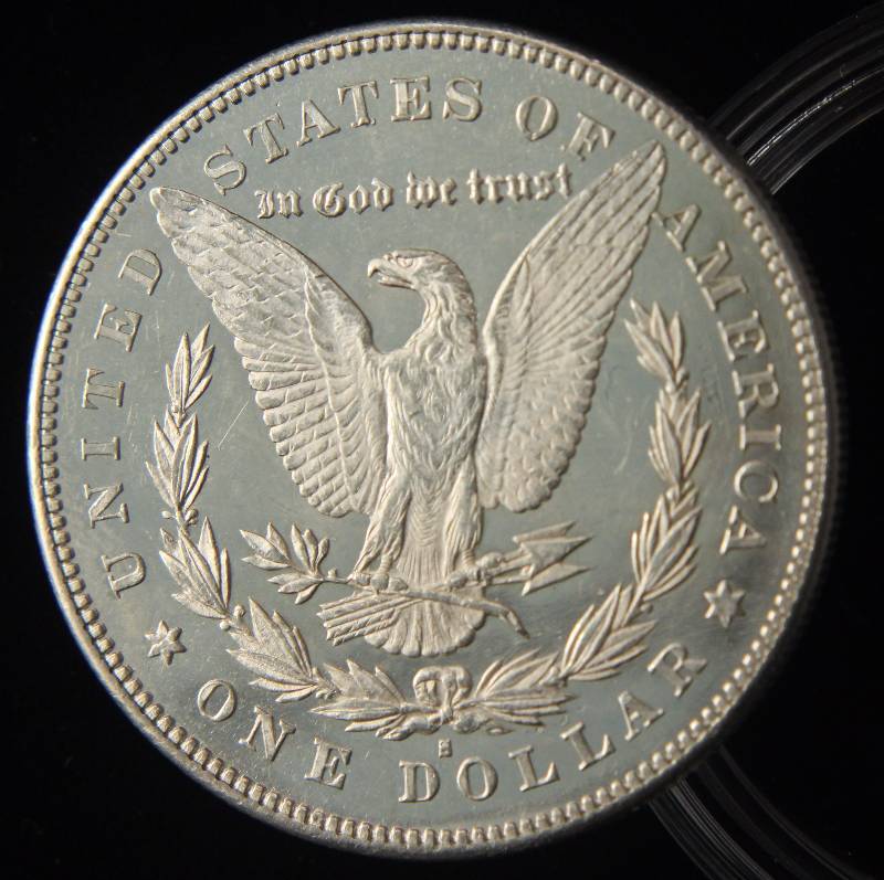 lot 23 image: 1878-S MORGAN SILVER DOLLAR GEM BU DMPL