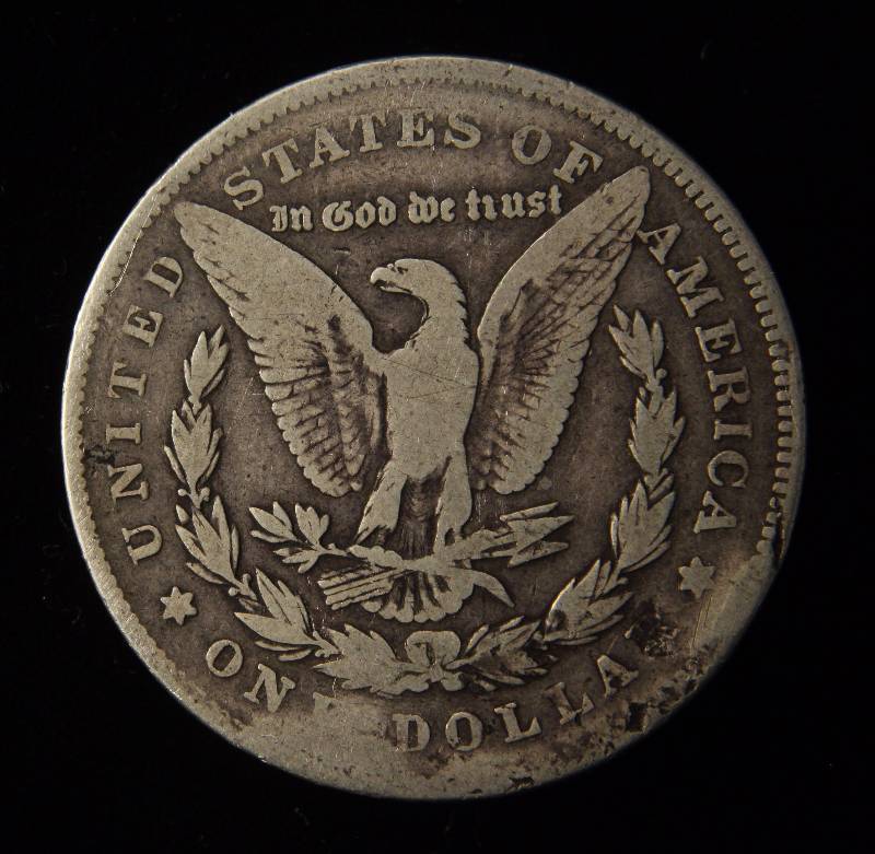 lot 72 image: 1878 MORGAN SILVER DOLLAR VF DETAILS