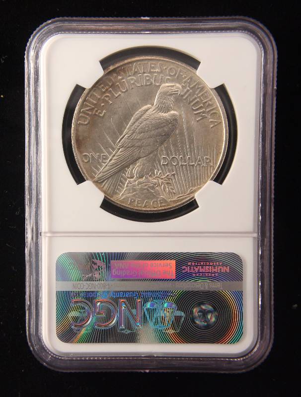 lot 08 image: 1921 PEACE SILVER DOLLAR MS64 NGC EXTREMELY RARE