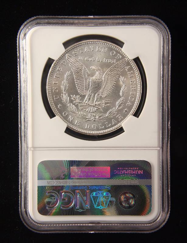 lot 35 image: 1885 MORGAN SILVER DOLLAR MS63 NGC