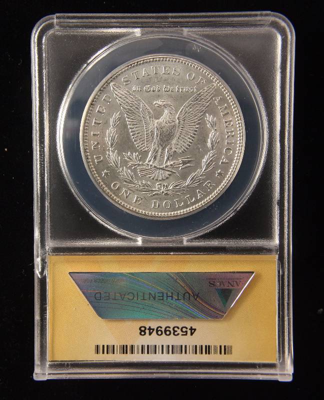 lot 47 image: 1898 MORGAN SILVER DOLLAR MS63 ANACS