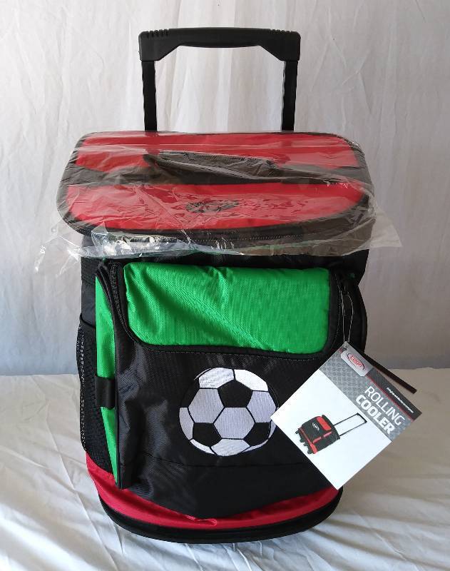 lot 23 image: MISC. 3 PIECE - COOLER, DUFFLE BAG & CARRY ON LUGGAGE