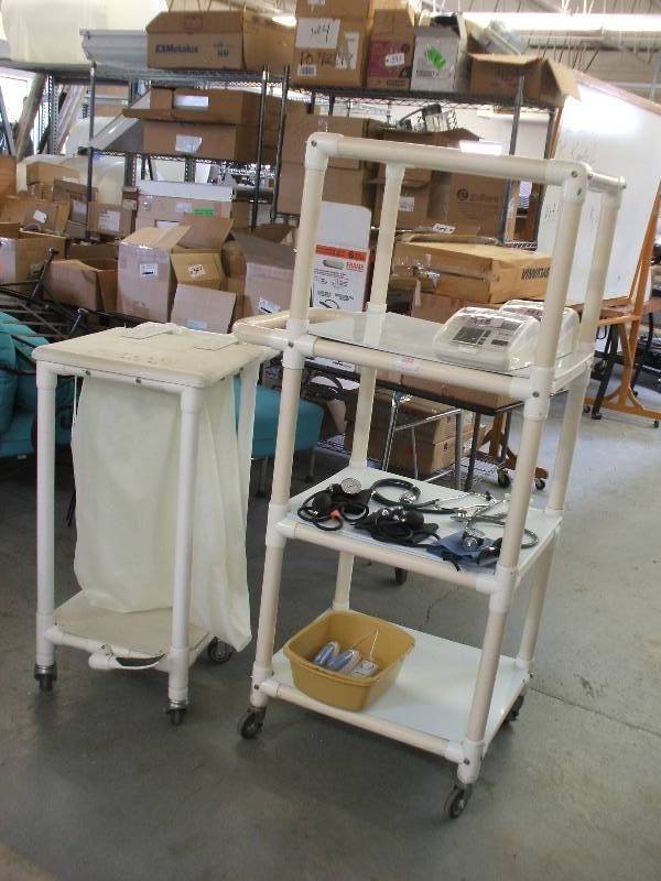LINEN CART AND UTILITY SHELF