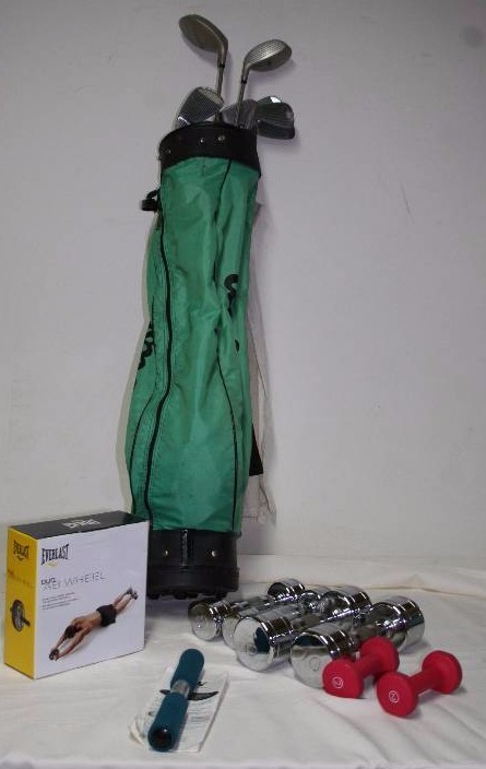 Exercise Accessories and Golf Clubs