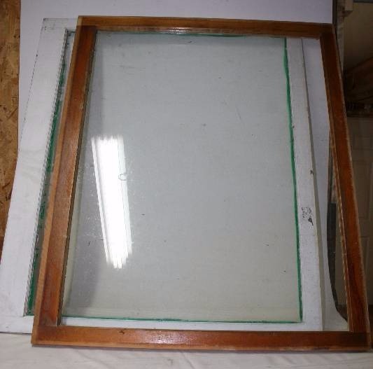 Two Vintage Picture Windows