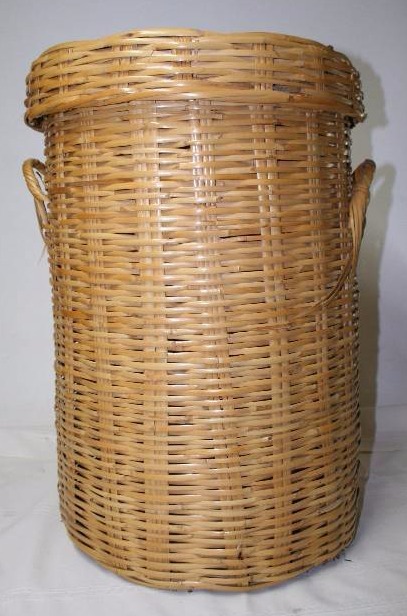 Large Wicker Basket with Lid