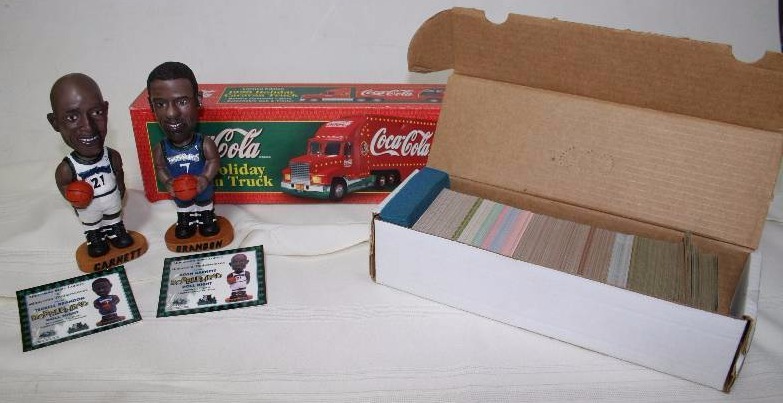 Sportsball Cards, Bobble Heads, and Coca-Cola Toy Truck