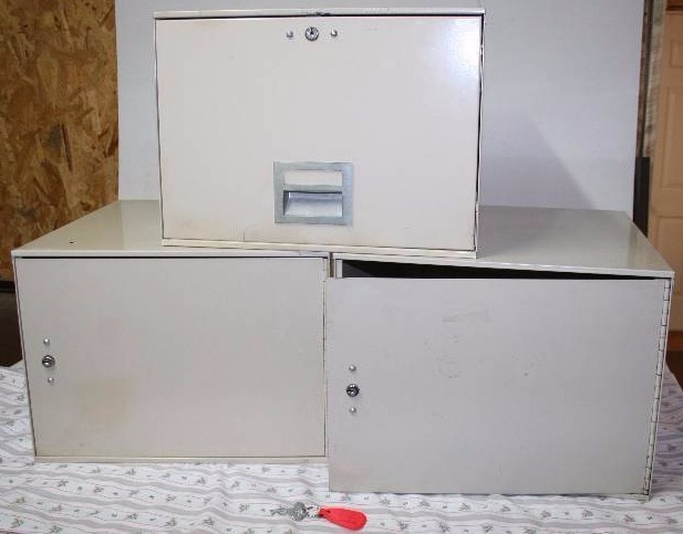 Stackable Locking Metal Cabinets