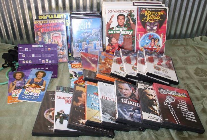 Assorted DVDs and VHS