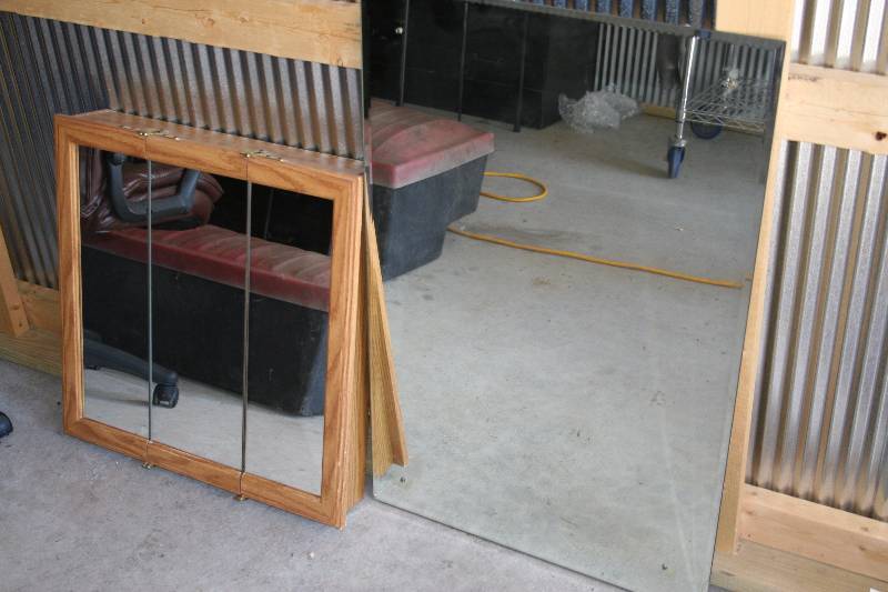 Mirror and Medicine Cabinet with Mirror