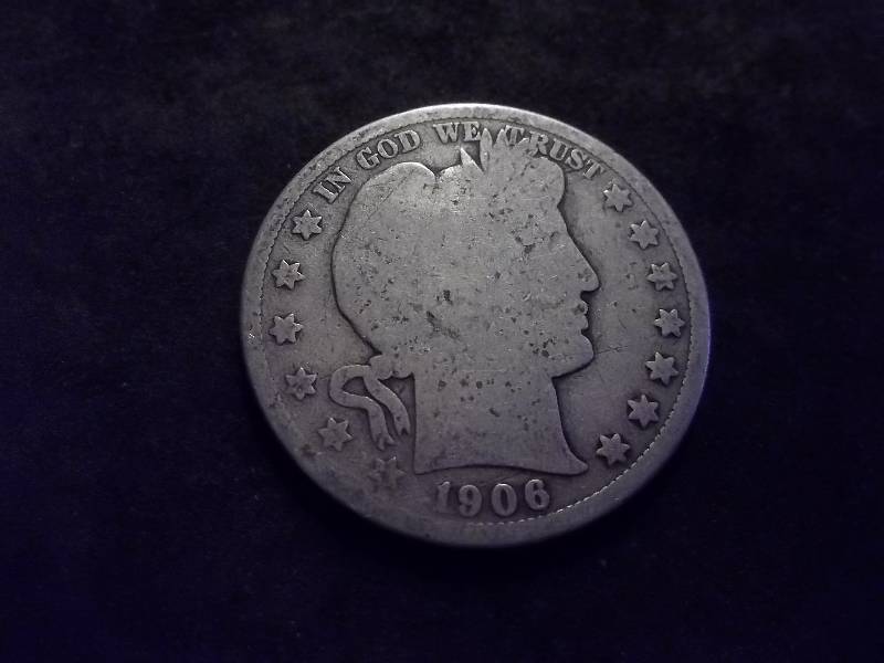 1906 D Barber Half Dollar