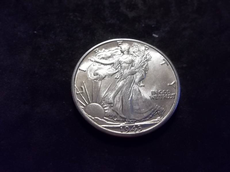 1943 D Walker Half Dollar