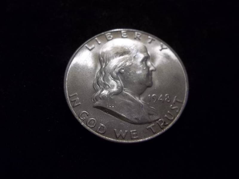 1948 D Franklin Half Dollar