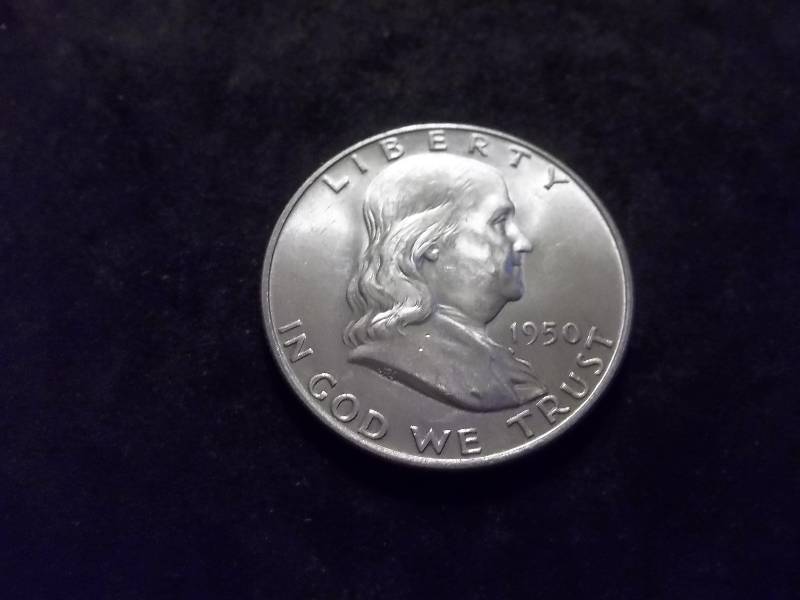 1950 D Franklin Half Dollar .