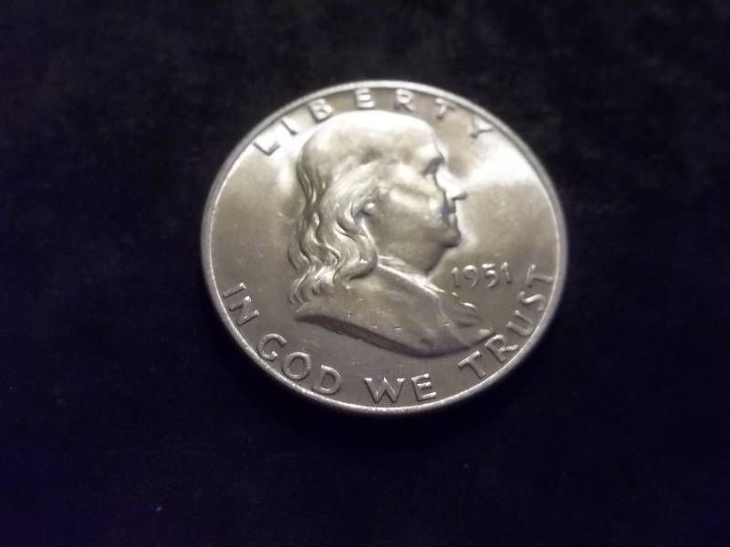 1951 D Franklin Half Dollar