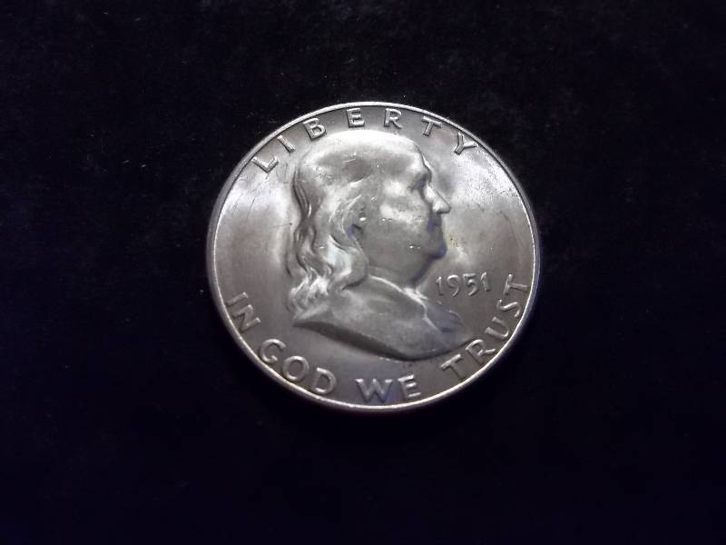 1951 S Franklin Half Dollar