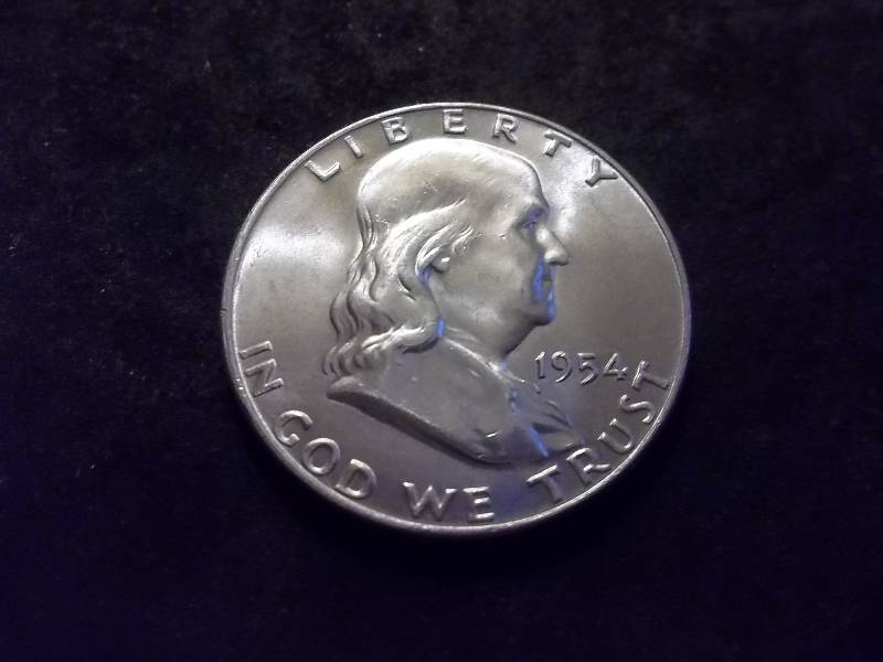 1954 D  Franklin Half Dollar