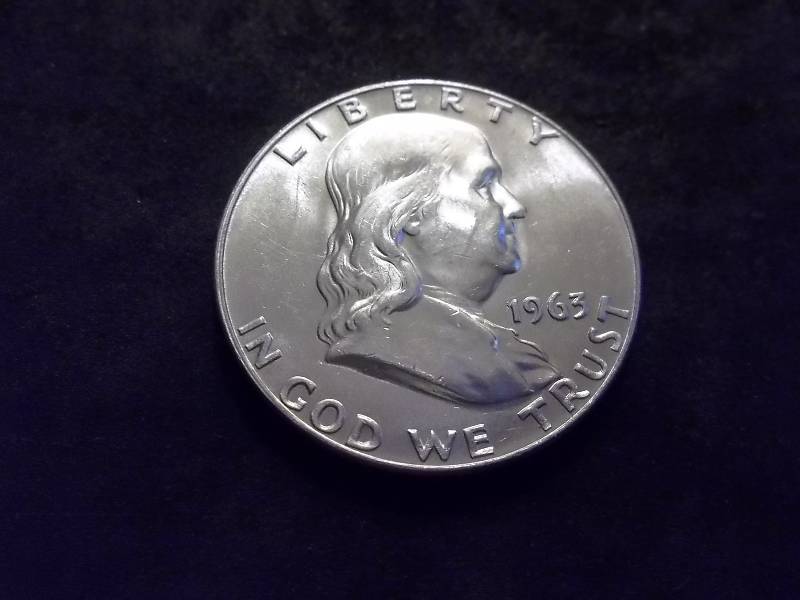 1963 D  Franklin Half Dollar