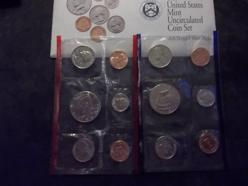 1992 Uncirculated Coin Set P & D