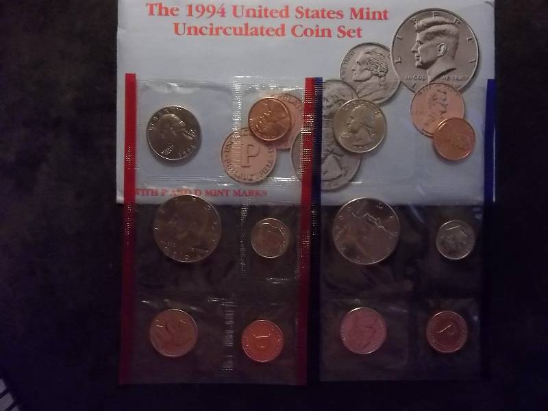1994 Uncirculated Coin Set P & D