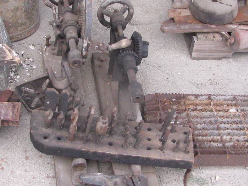 lot 12 image: Antique Drills and Bits