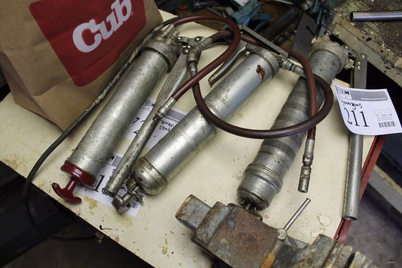 lot 211 image: Lot of (3) Grease Guns
