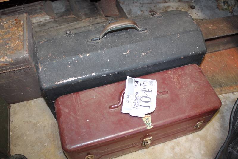 lot 104 image: Lot of (2) Tool Boxes