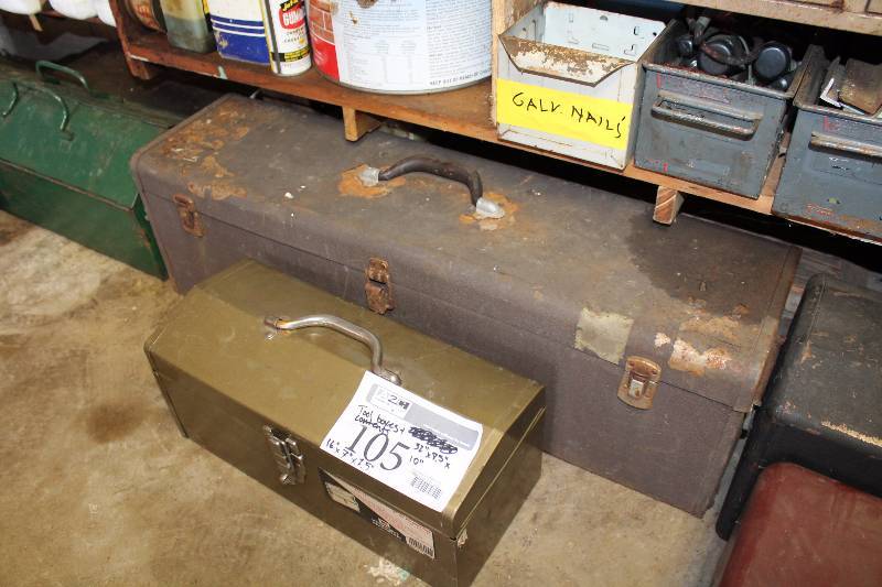 lot 105 image: Lot of (2) Tool Boxes