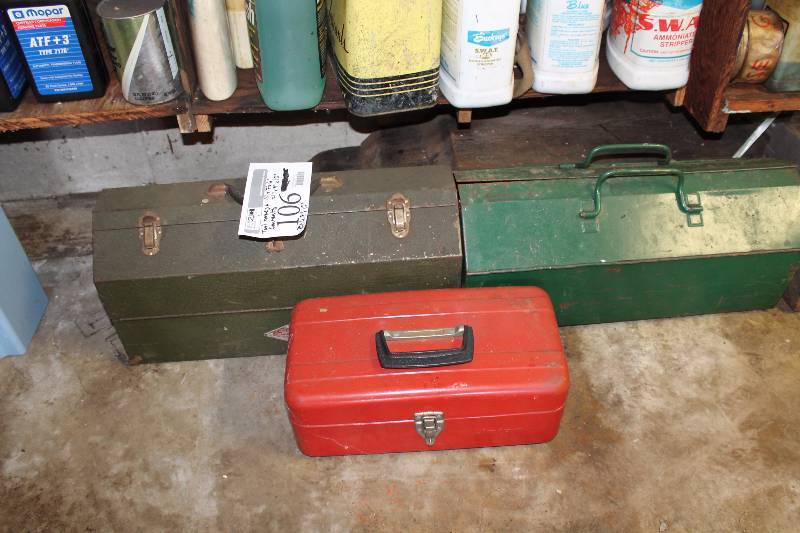 lot 106 image: Lot of (3) Tool Boxes
