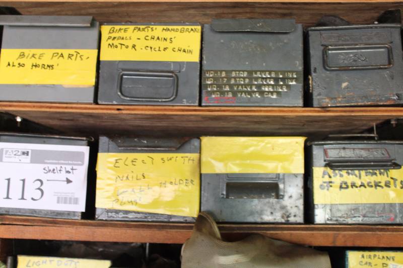 lot 113 image: Electric Switch, Nails, Wall Holders, Mounting Brackets, And More