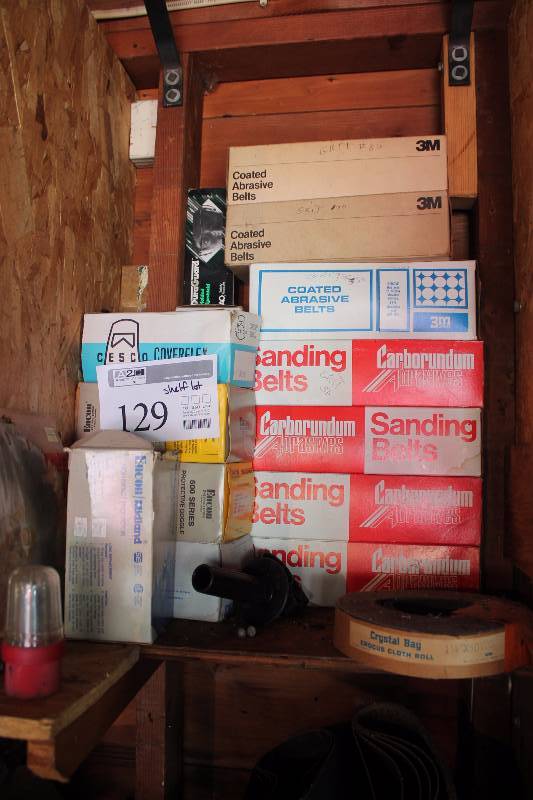 lot 129 image: Various Sanding Belts, Paper