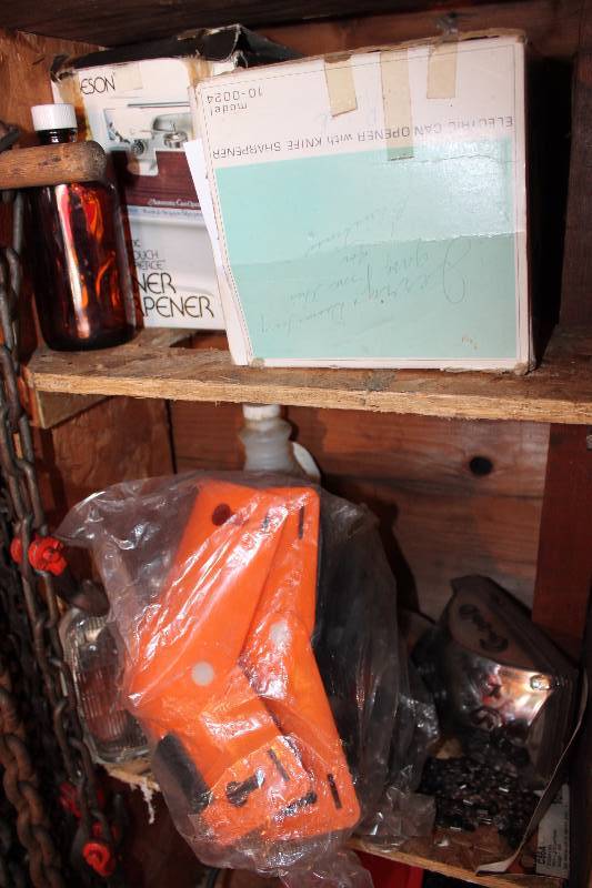 lot 130 image: Can OpenerKnife Sharpener, Car Head Lights, And More