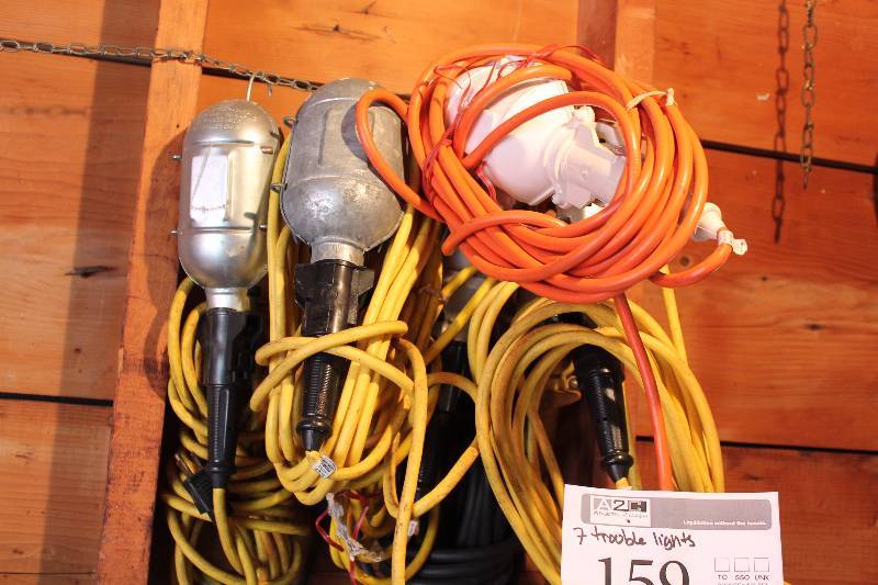 lot 159 image: Lot of (7) Shop Trouble Lights