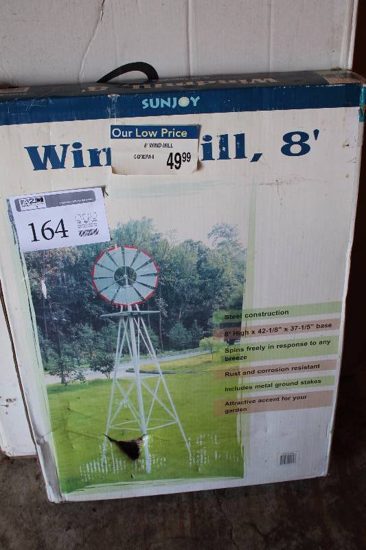 lot 164 image: Sunjoy 8ft. Yard Windmill