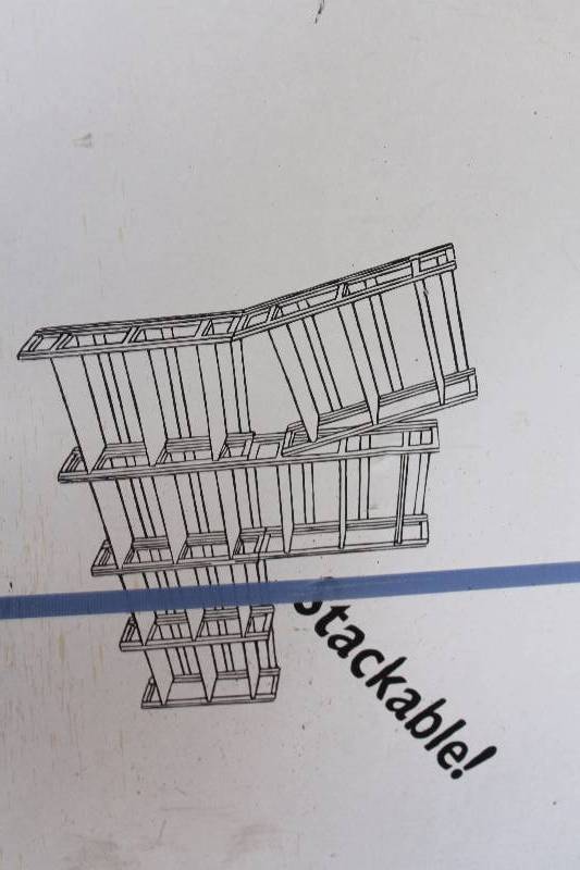 lot 165 image: Lot of (2) Stackable Storage Racks