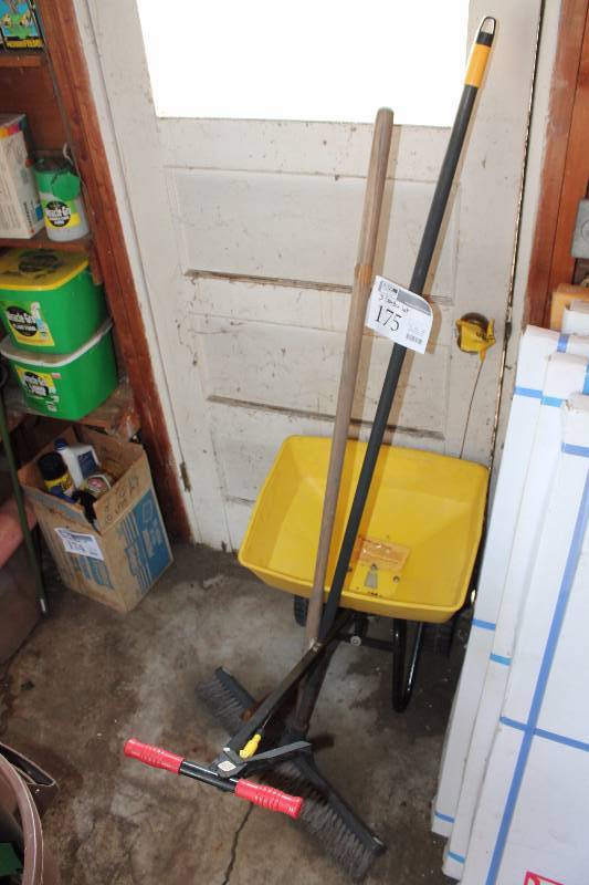 lot 175 image: Yard Spreader, Push Broom, And More