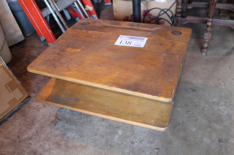 lot 138 image: Lot of (2) Student Writing Desks