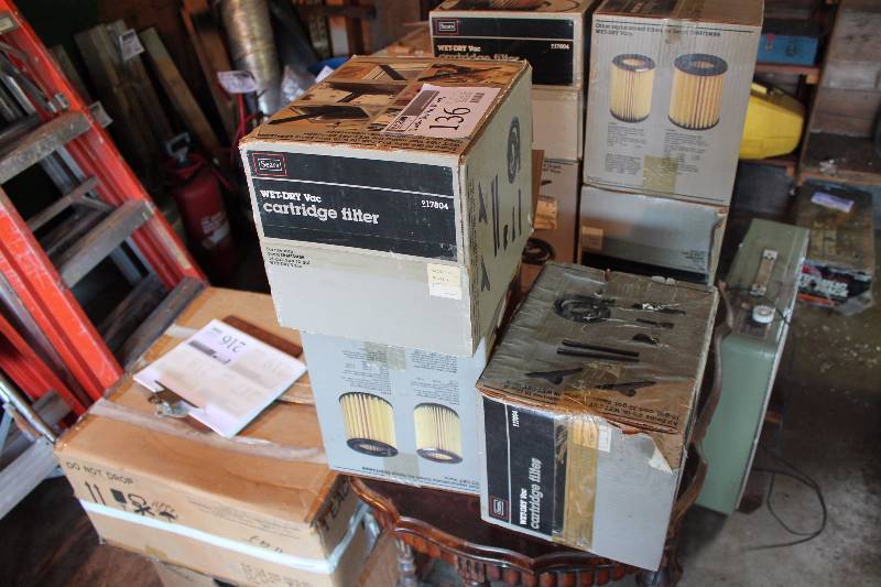 lot 136 image: Lot of (3) Sears WetDry Vac Filters