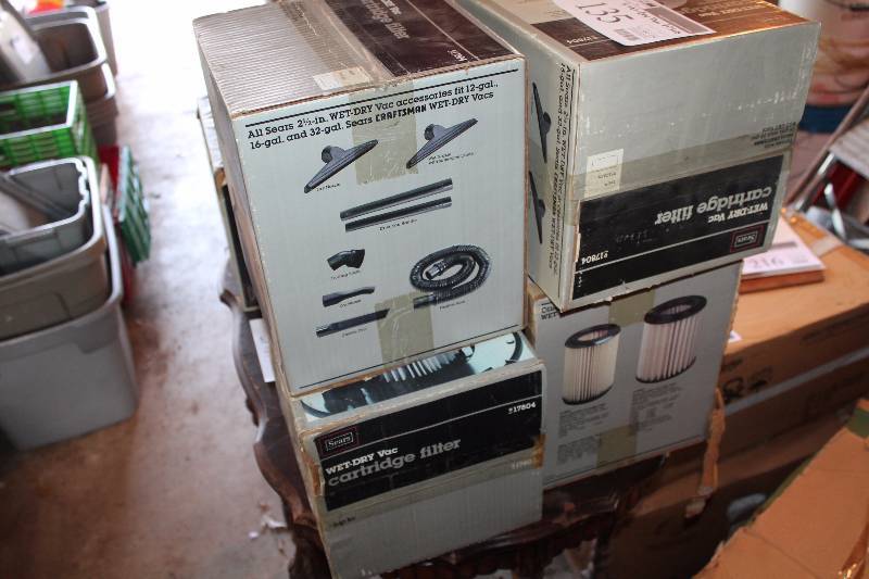 lot 135 image: Lot of (4) Sears WetDry Vac Filters